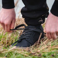 Fox Black Canvas Shoes